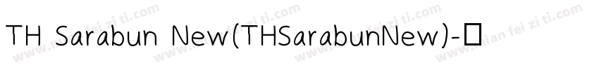 TH Sarabun New(THSarabunNew)字体转换